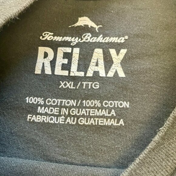 Tommy Bahama "Bringing the Bands Back Together" Mens Tshirt Size XXL Black - Picture 3 of 5